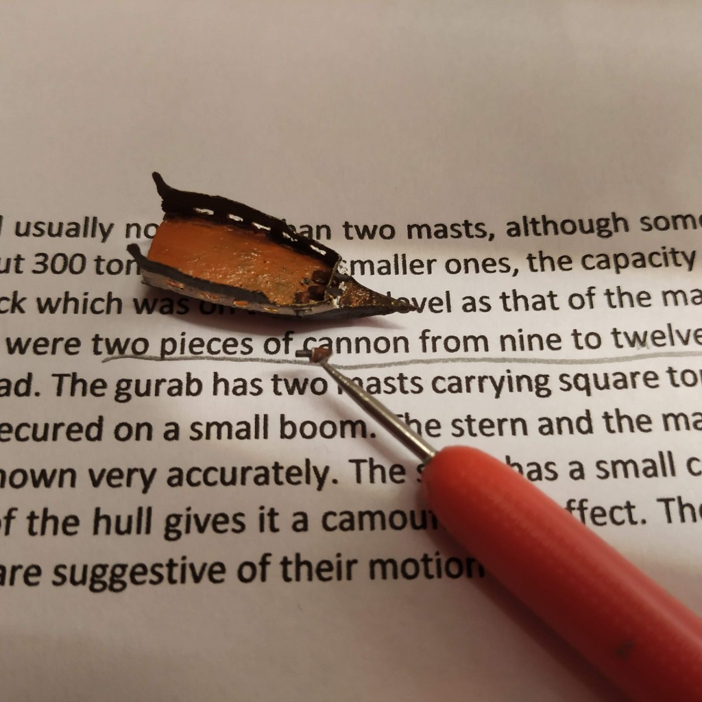 Cannon next to unfinished Hull.